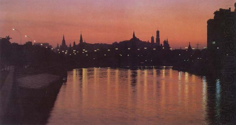Kremlin by Night, unknow artist